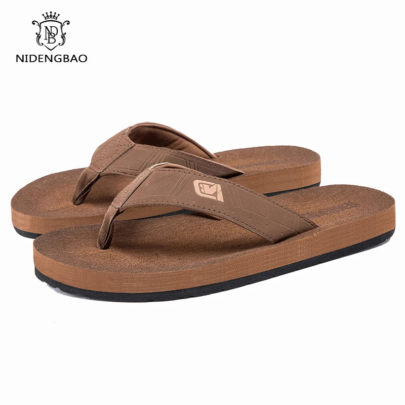 Chanclas informales para hombre, sandalias de playa, antideslizantes, planas, zapatos de casa para interiores, Verano