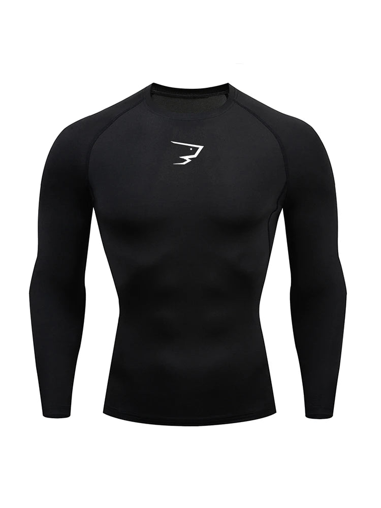 Camiseta de compresión para correr para hombre, camisetas deportivas de manga larga, camisetas deportivas para gimnasio, chándal para correr para hombre, camisetas atléticas para hombre