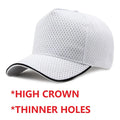 Gorra de béisbol de malla de verano de talla grande de cabeza grande para hombres y mujeres gorra transpirable de camionero ajustable para deportes al aire libre correr