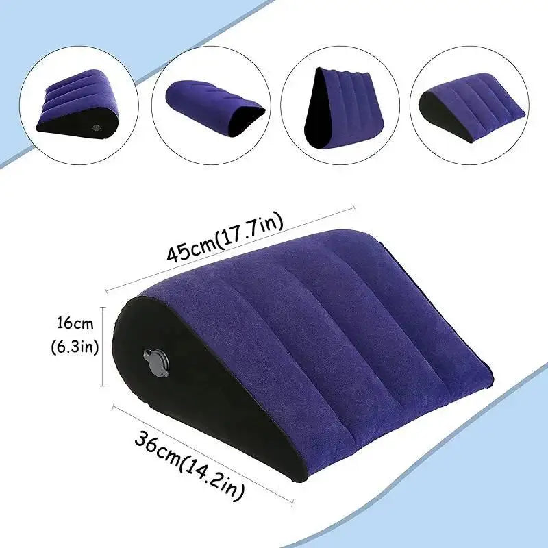 Nuevos juguetes de almohada inflable, cojín mágico, cojín relajante, cilindro triangular, cuña, regalo de corazón, regalos para parejas