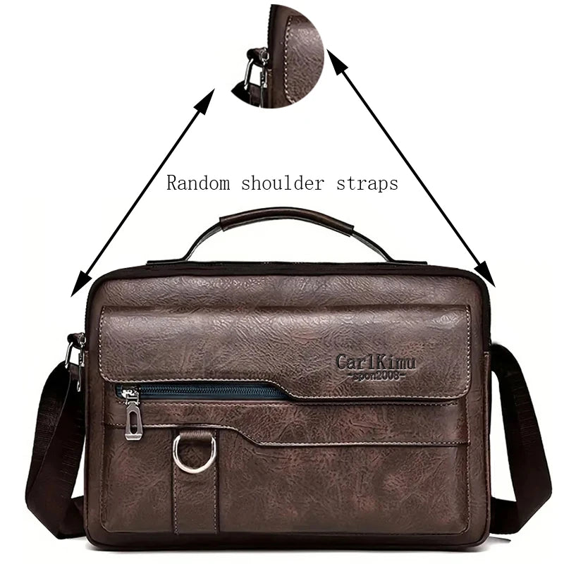 Bolso de hombro de estilo neutro para hombres y mujeres, adecuado para viajes de negocios y fotografía de material de PU.