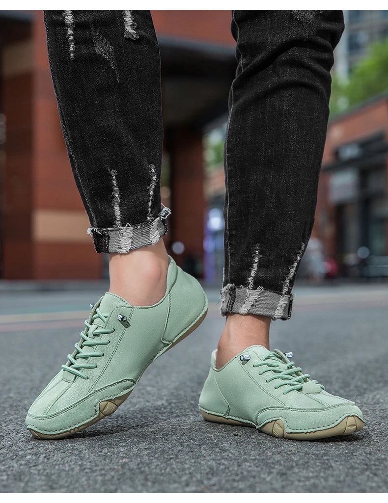Zapatos de hombre para las cuatro estaciones, nuevos zapatos informales de talla grande, zapatos transpirables de suela suave a la moda para exteriores, zapatos deportivos para caminar para hombre