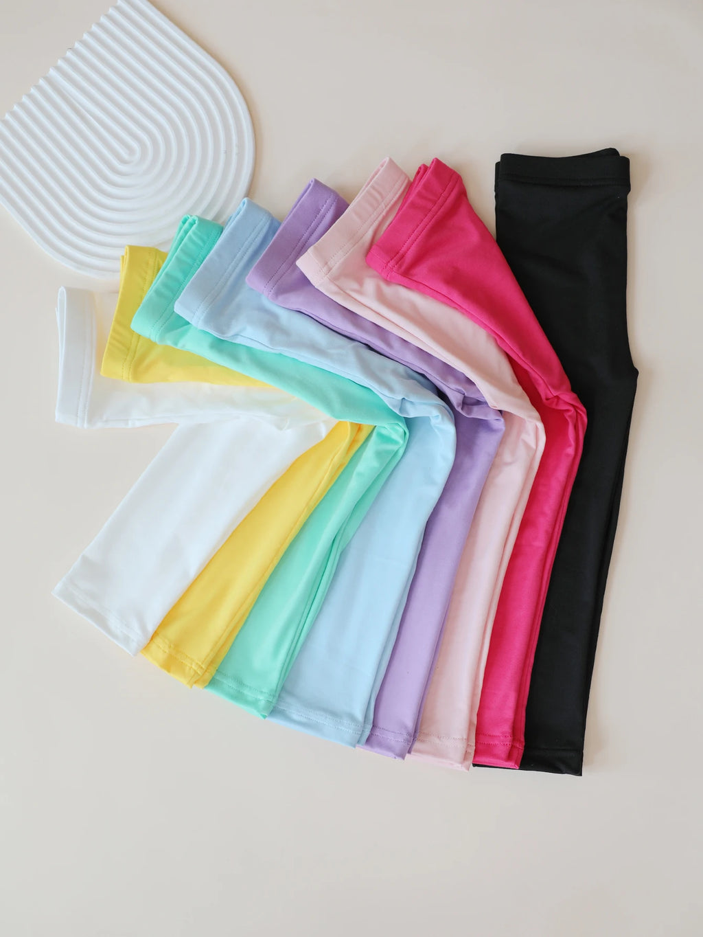 Pantalones para Niña, Leggings Elásticos Suaves, Color Caramelo, Pantalones Ajustados para Niñas, Pantalones de Color Sólido para Niñas de 2 a 12 Años, Uso Diario