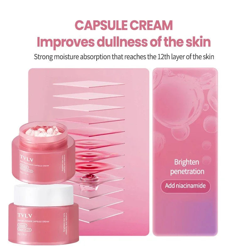 Marca Vc cápsula crema para arrugas nuevo colágeno hidratación profunda reafirmante brillo piel Facial delicada crema suave