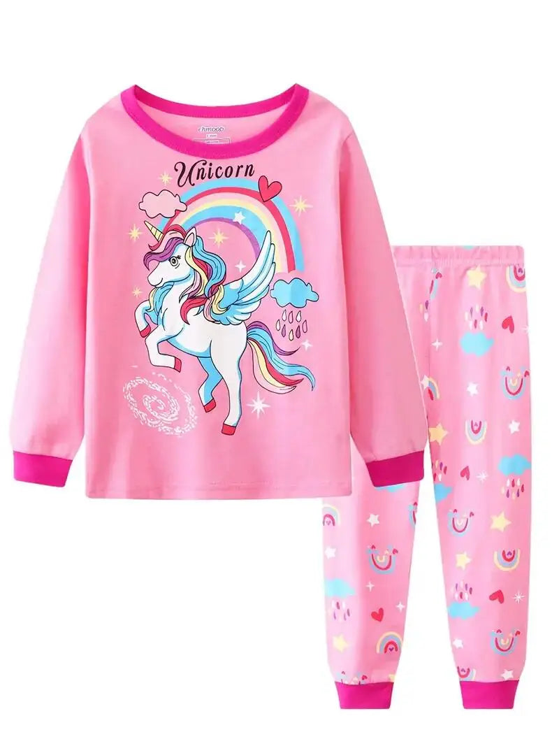 Conjunto de pijama con estampado de dinosaurio para niños, 2 piezas, informal