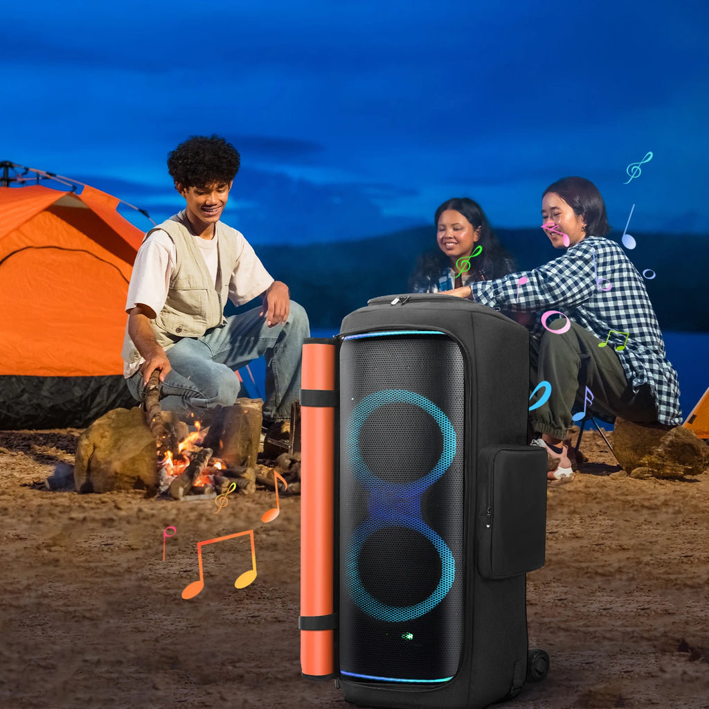 Para JBL Partybox 720 funda antipolvo para altavoz portátil con bolsillo para micrófono bolsa de almacenamiento para altavoz de doble cara resistente al desgaste para viajes al aire libre