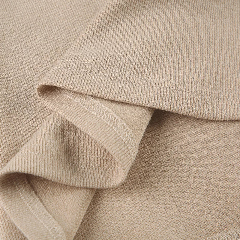 Novedad de verano, minivestido elegante de punto sin tirantes para mujer, vestidos de manga corta con cuello en V y botones, ropa de calle para mujer Ne