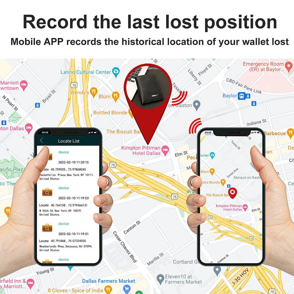Cartera rastreador tarjeta tarjeta Android etiqueta de aire rastreador cartera rastreador Gps para hombres regalo del Día del Padre con caja de regalo regalo del Día de la Madre 2025