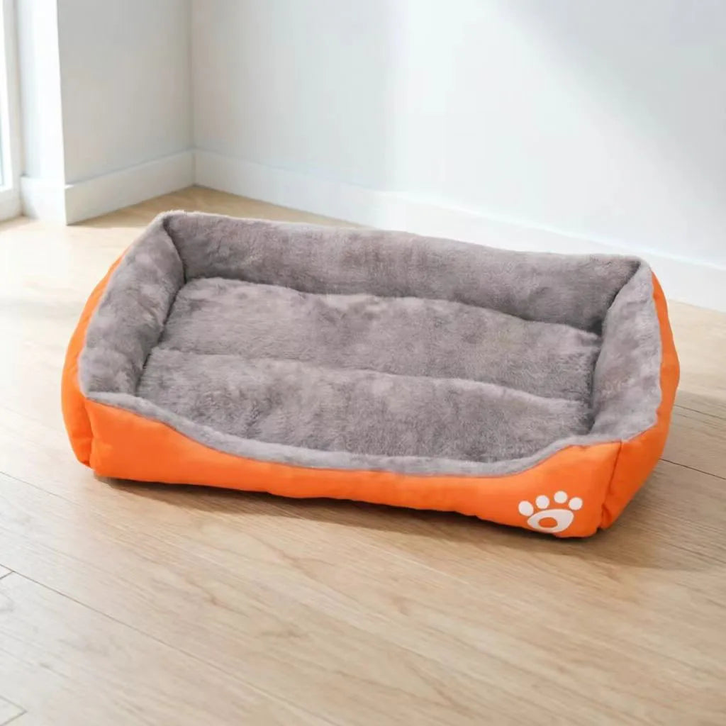 Cama Rectangular de Felpa Suave para Perros, Sofá Cálido Antideslizante para Gatos y Perros Pequeños, Cojín de Corduroy