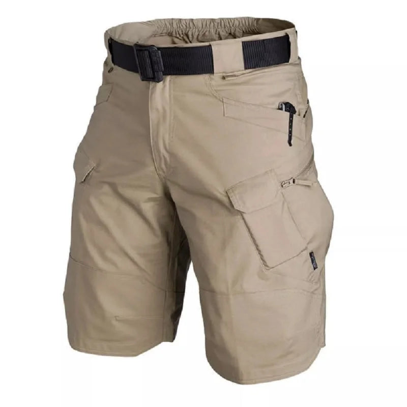 Pantalones cortos tácticos militares para hombre, pantalones cortos urbanos impermeables de senderismo, pantalones de campamento con múltiples bolsillos, talla grande, Verano