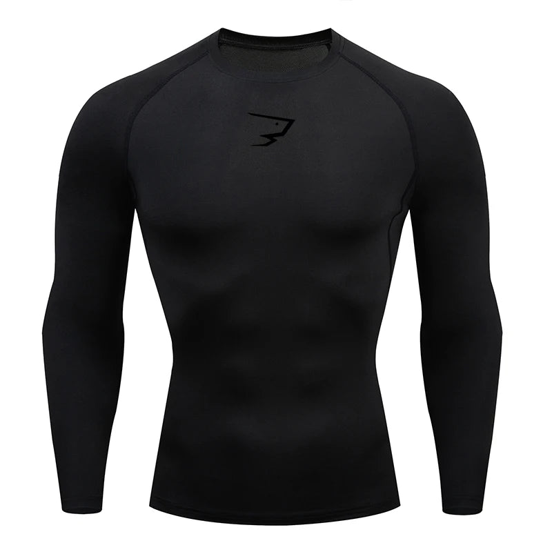 Camiseta de compresión para correr para hombre, camisetas deportivas de manga larga, camisetas deportivas para gimnasio, chándal para correr para hombre, camisetas atléticas para hombre