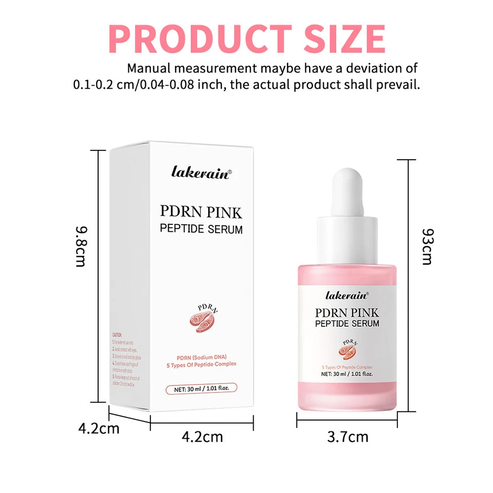 Salmón DNA PDRN, suero péptido rosa, suero brillante rosa, elimina la oscuridad de la piel, hidratante, reafirmante, cuidado de la piel coreano