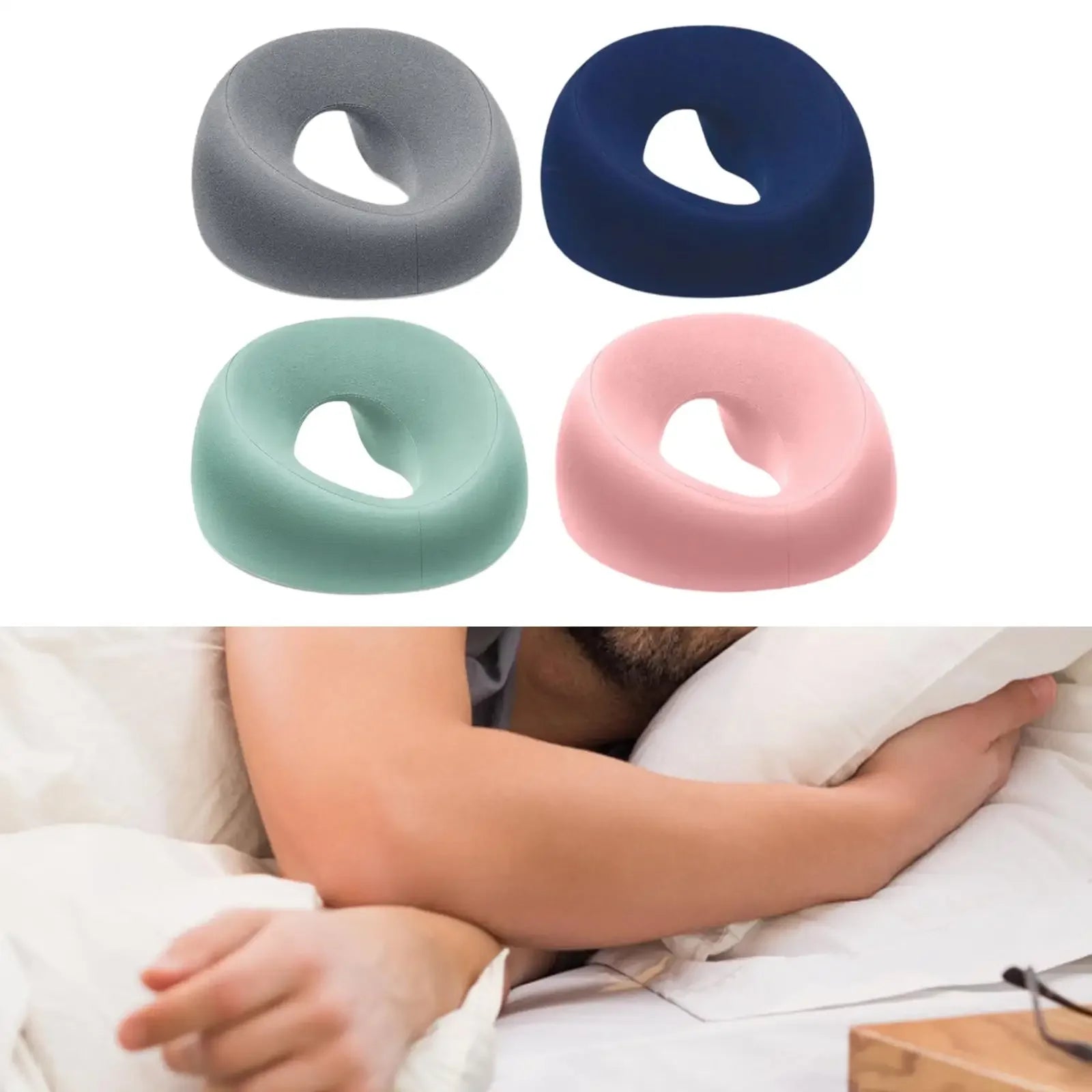 Almohada para la cara hacia abajo, almohada para la siesta de escritorio, comodidad de descanso propensa, espuma viscoelástica, ergonómica, reposacabezas de masaje para el hogar para salón de belleza