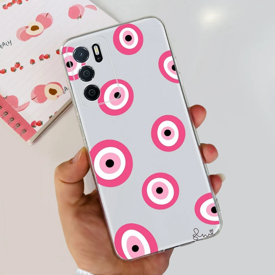 Para Oppo A16 A16s funda elegante pintada contraportada suave funda de teléfono delgada para Oppo A16s OppoA16 s CPH2269 Coque Fundas carcasa de parachoques