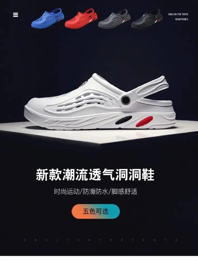 Sandalias al aire libre para hombres y mujeres Zuecos de verano Zapatillas EVA Tallas grandes 47 48 49 Zapatos de jardín para hombres Sandalias de playa Zuecos transpirables