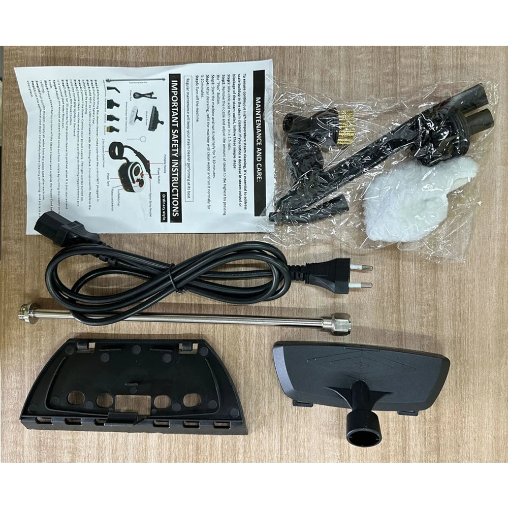 Limpiador a Vapor de Alta Temperatura de 2500W, 110V, Portátil, con Múltiples Accesorios, Enchufe Estadounidense