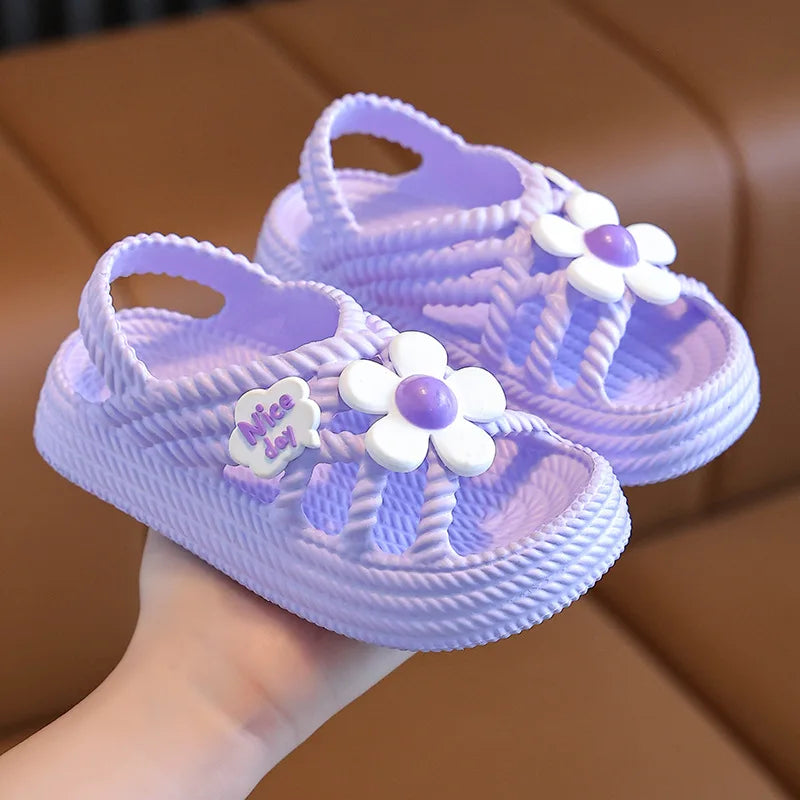 Nuevas Pantuflas Infantiles de Verano para Niñas y Niños, Antideslizantes para Baño y Playa, Sandalias de Suela Blanda para Bebés