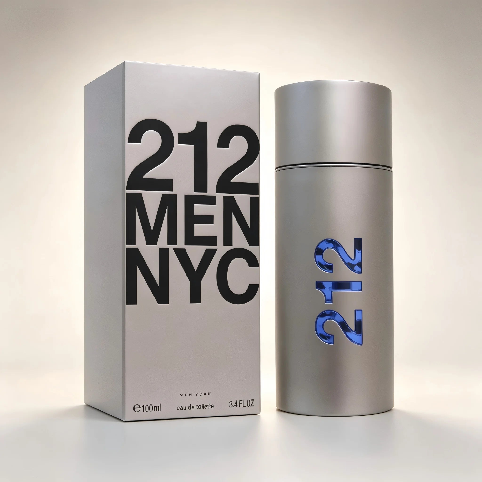 Perfume 212 NYC para Hombre 100ml 3.4oz Eau de Toilette, Fragancia Masculina de Regalo con Notas Verdes Refrescantes y Especias Ligeras