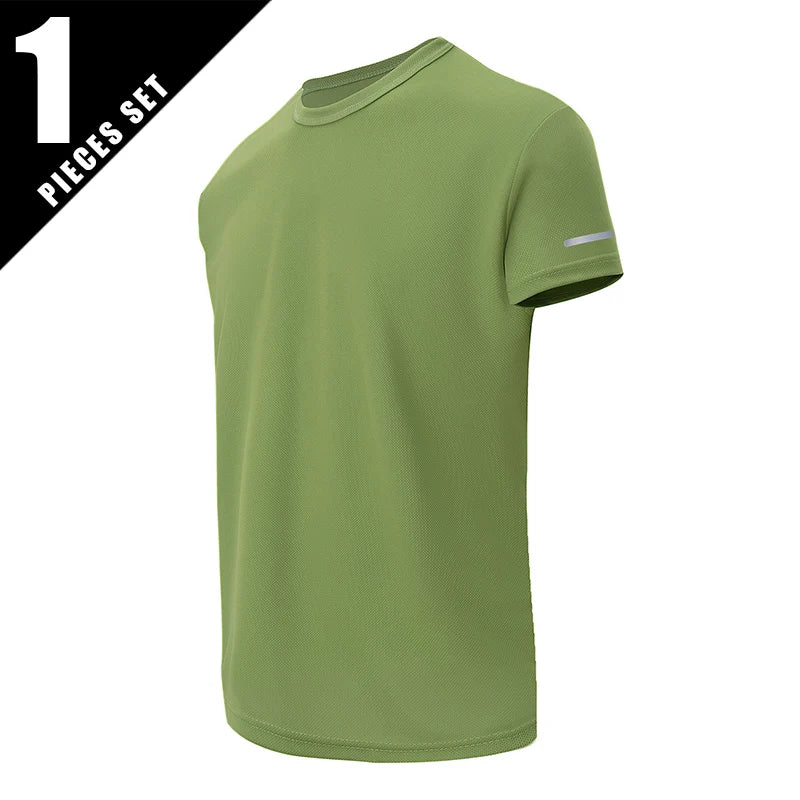 1/4 Uds. Camiseta deportiva de secado rápido de verano para hombre, camiseta holgada y cómoda de manga corta estampada a la moda para adolescentes, camiseta Joker para correr y Fitness