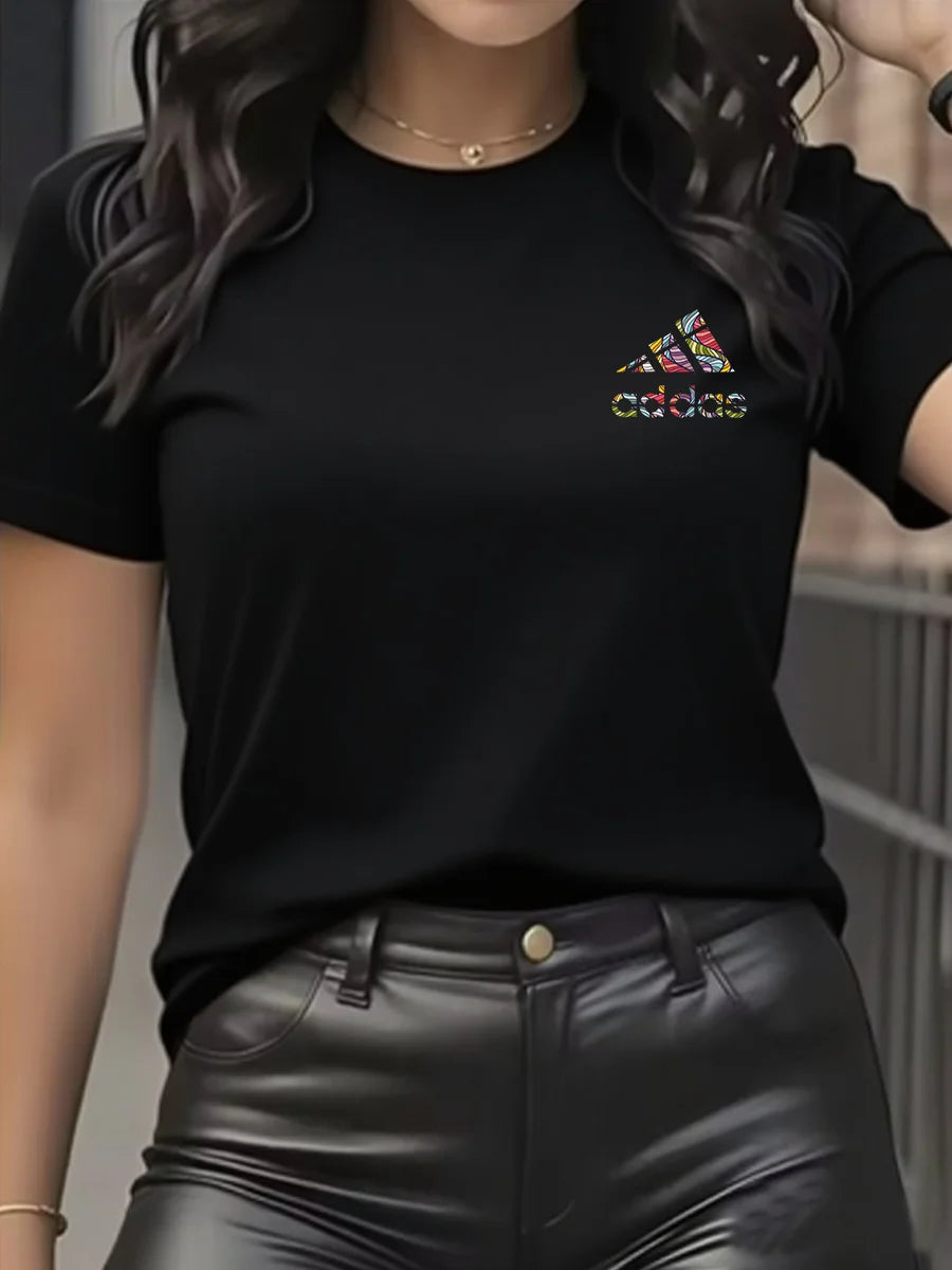 Camiseta de marca a la moda con súper descuento para hombre y mujer, Camiseta de manga corta de algodón puro, ajustada, con cuello redondo, transpirable