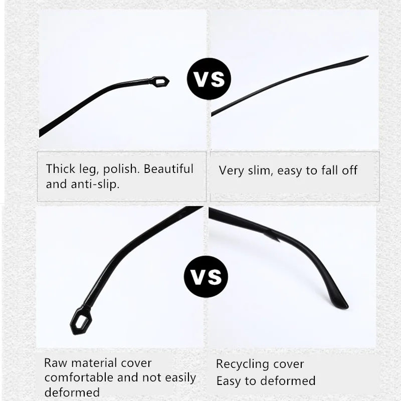 2 pares nuevos hombres mujeres gafas de lectura sin montura Anti luz azul bifocal aumento lejano gafas para presbicia + 150 + 200