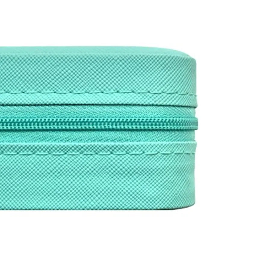 Mini estuche de viaje para joyería, pequeño organizador de joyas portátil, caja de almacenamiento portátil para anillos, pendientes, collares, regalos