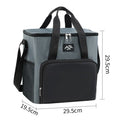 Color a juego de moda, bolsa de almuerzo cuadrada simple, bolsa de hielo portátil para acampar, trabajadores de oficina de gran capacidad, bolsa de comida