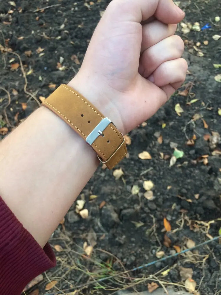 Reloj de pulsera de cuarzo analógico Simple para hombre, caja de Metal a la moda, relojes para hombre, cinturón de cuero, reloj informal de negocios para hombre, relojes masculinos