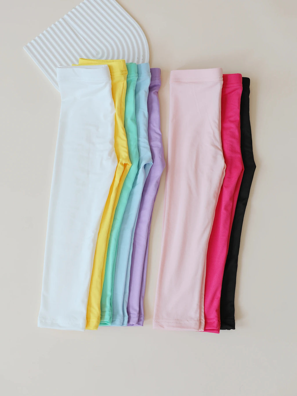 Pantalones para Niña, Leggings Elásticos Suaves, Color Caramelo, Pantalones Ajustados para Niñas, Pantalones de Color Sólido para Niñas de 2 a 12 Años, Uso Diario