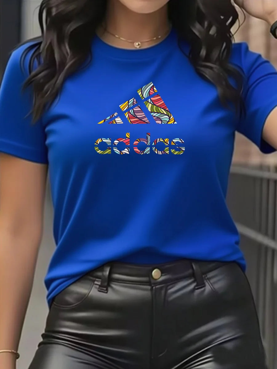 Camiseta de marca a la moda con súper descuento para hombre y mujer, Camiseta de manga corta de algodón puro, ajustada, con cuello redondo, transpirable
