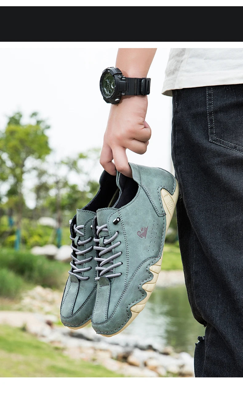 Zapatos de hombre para las cuatro estaciones, nuevos zapatos informales de talla grande, zapatos transpirables de suela suave a la moda para exteriores, zapatos deportivos para caminar para hombre