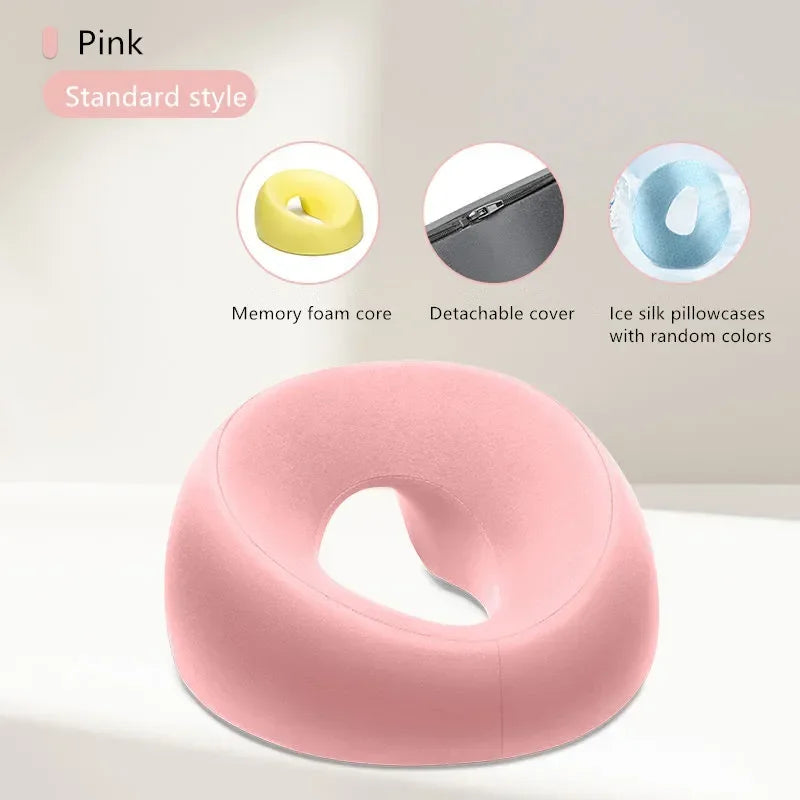 Almohada para la cara hacia abajo, almohada para la siesta de escritorio, comodidad de descanso propensa, espuma viscoelástica, ergonómica, reposacabezas de masaje para el hogar para salón de belleza