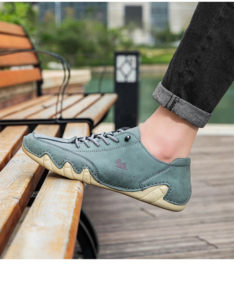 Zapatos de hombre para las cuatro estaciones, nuevos zapatos informales de talla grande, zapatos transpirables de suela suave a la moda para exteriores, zapatos deportivos para caminar para hombre