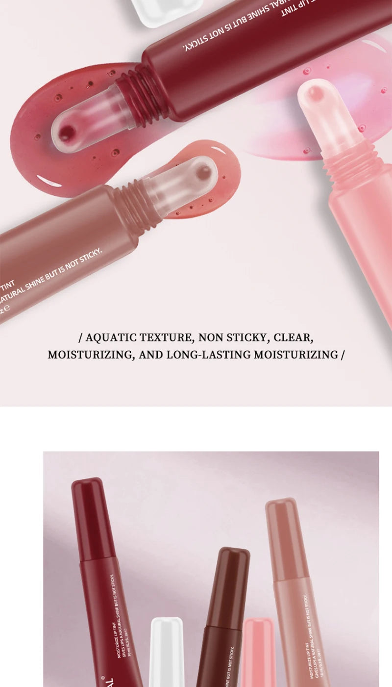 Bálsamo labial hidratante, espejo, brillo de labios, vainilla, menta, café helado, pastel, olor, lápiz labial, maquillaje de aceite de labios transparente