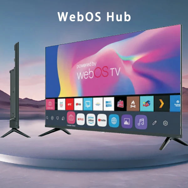 Smart TV LED con WiFi y para Bluetooth 4K UHD TV sin marco disponible en tamaños de 32 pulgadas y más grande para hoteles