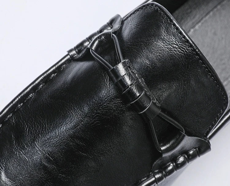 Mocasines de verano para hombre, zapatos de cuero de suela blanda para hombre, zapatos cómodos para conducir