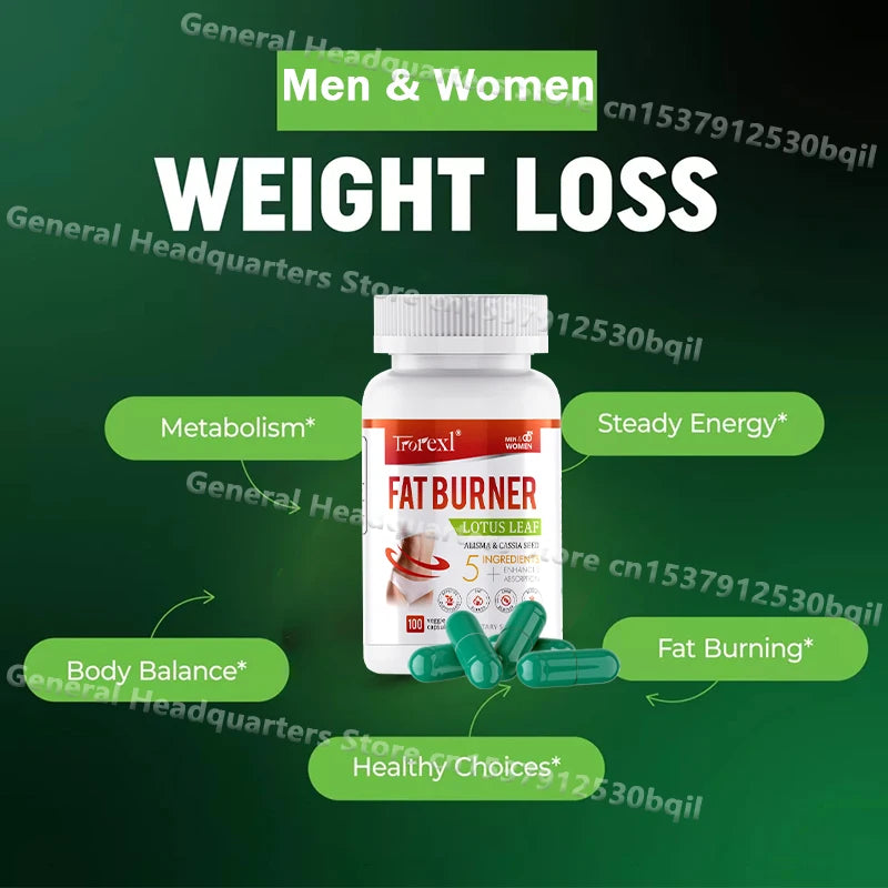 Cápsulas Dietéticas Saludables Unisex, 5 Ingredientes Naturales que Promueven el Metabolismo y Aumentan la Saciedad