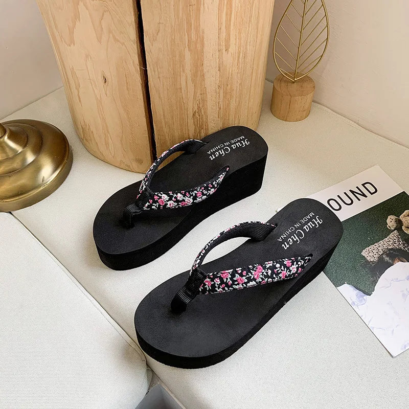 Sandalias planas de estilo étnico para Mujer, Chanclas de estilo bohemio, sandalias de playa