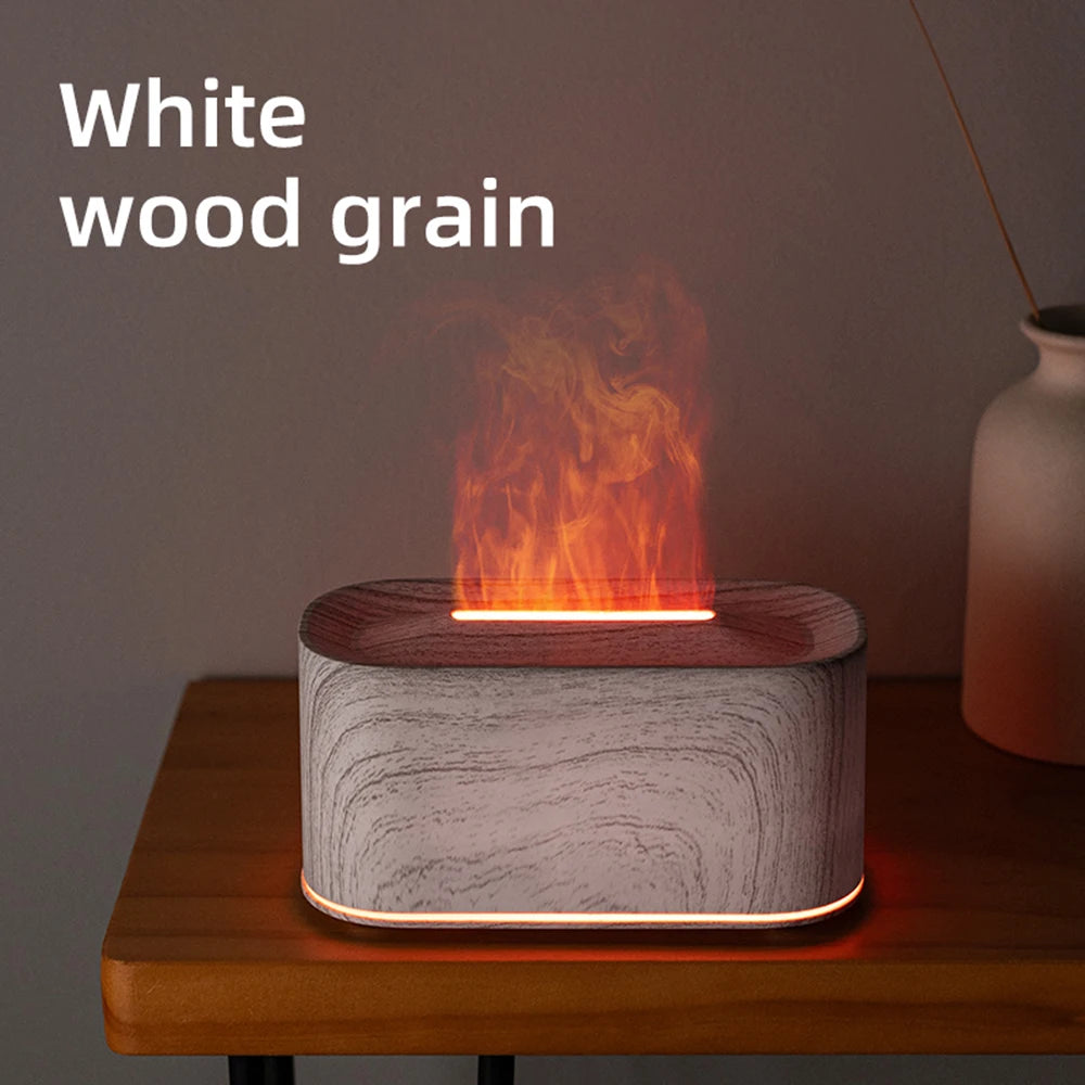 Difusor de aceites esenciales, humidificador de fuego de vapor de agua colorido con llama para sala de máquinas de terapia de aroma de aromaterapia, difusor de llama