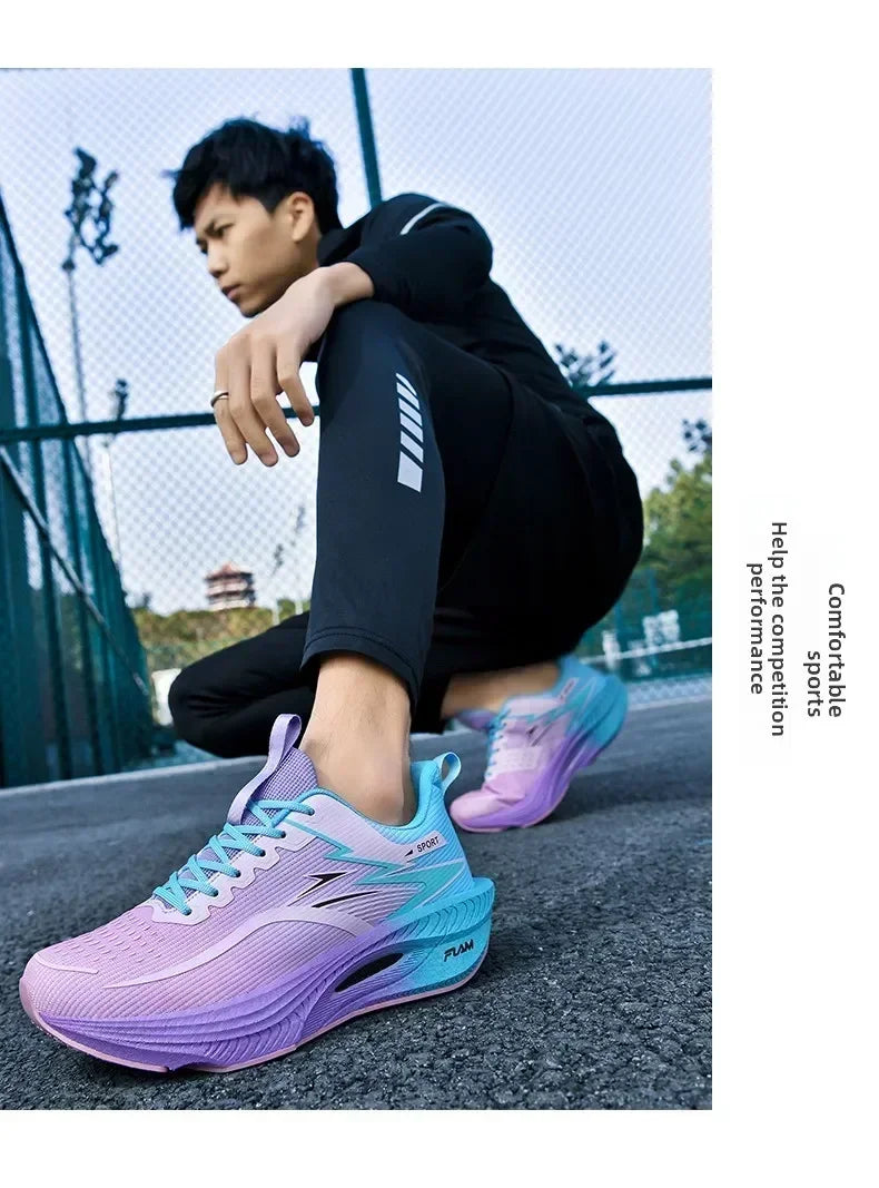 Zapatos deportivos de alta calidad para hombre, zapatillas informales con plataforma para correr, entrenador para hombre, zapatillas de baloncesto transpirables para caminar para mujer
