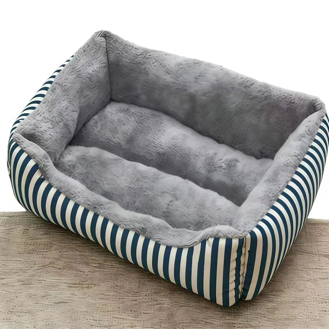 Cama Rectangular de Felpa Suave para Perros, Sofá Cálido Antideslizante para Gatos y Perros Pequeños, Cojín de Corduroy