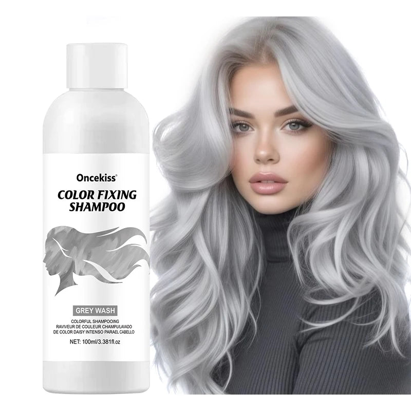 Champú semipermanente para teñir el cabello, champú invisible que protege y fijar el color, color instantáneo del cabello, brillo duradero, cuidado del cabello