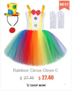 Vestido tutú de oso marrón para niñas, disfraz de Animal de Halloween, traje de Navidad y cumpleaños para niños, ropa para niños con orejas y cola de lazo
