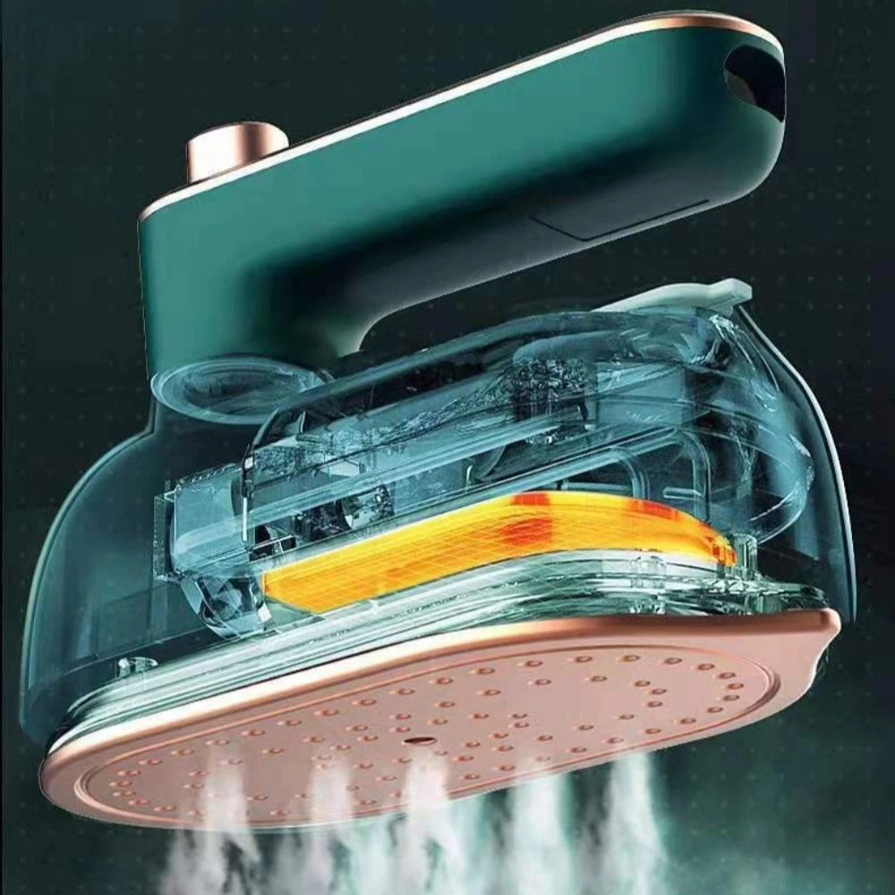 Mini Plancha de Vapor Giratoria Portátil, Generador de Vapor Doble Húmedo y Seco, Vaporizador de Ropa Portátil para el Hogar y Viajes, Plancha Colgante
