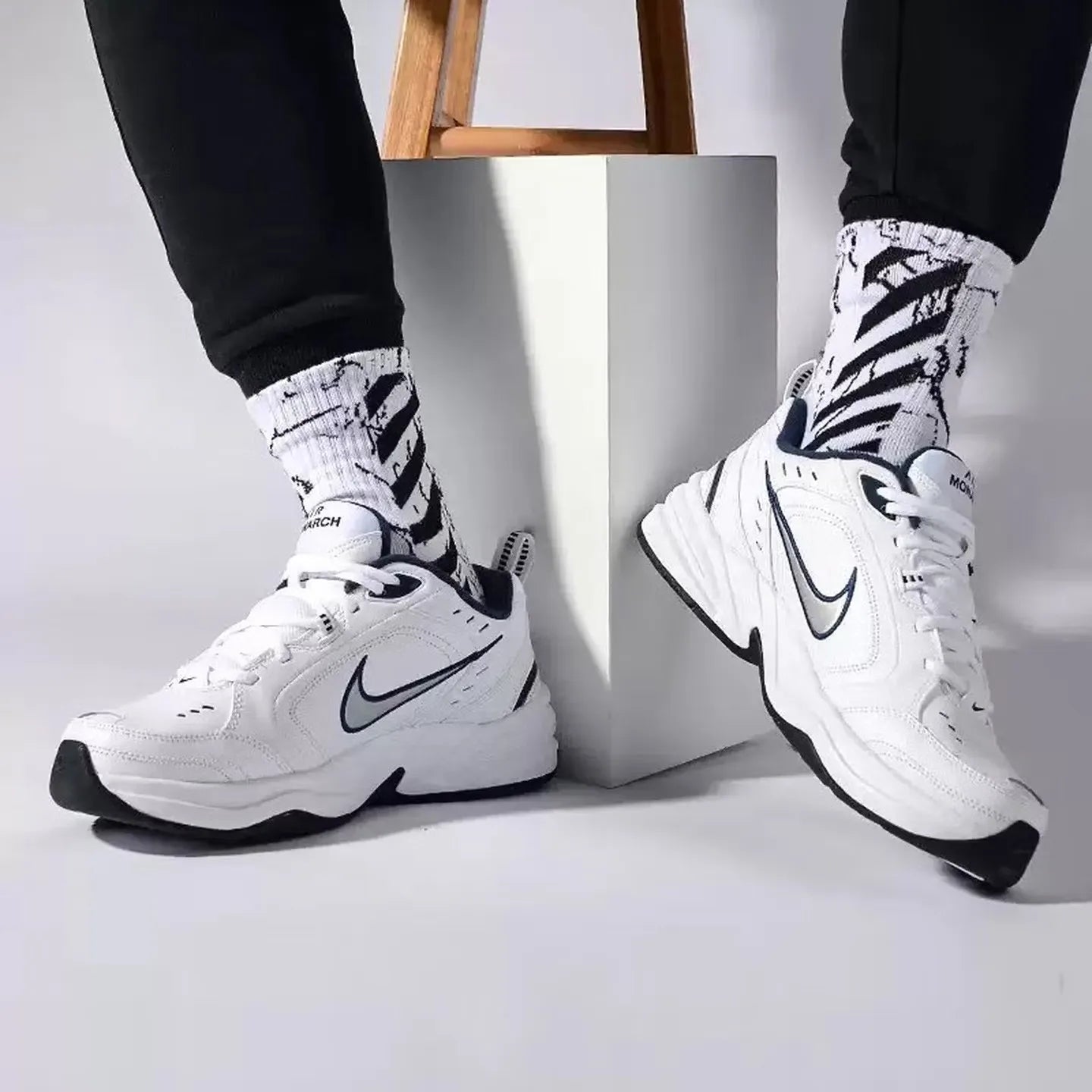 Zapatos Nike para hombre Air Monarch Iv, zapatos deportivos informales ligeros, zapatos para correr con amortiguación transpirable