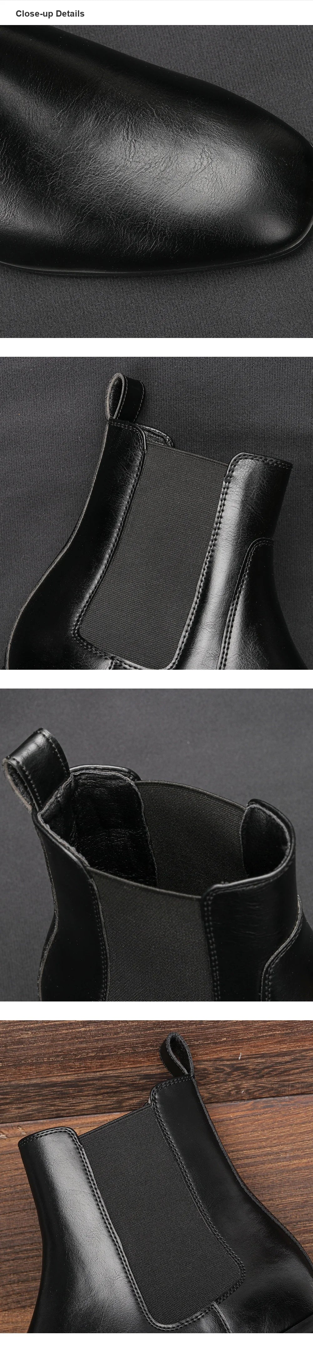 Botas Chelsea para Hombre, Tallas 40-46, Marca 2026, Cómodas y Modernas, de Cuero