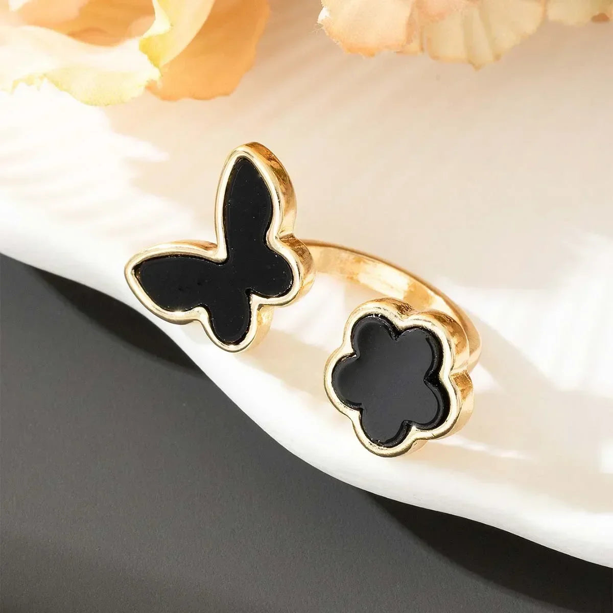 Anillos con forma de bola de diseño Irregular de tres capas con personalidad de Metal Punk exagerada para mujer, anillos ajustables simples a la moda, regalo