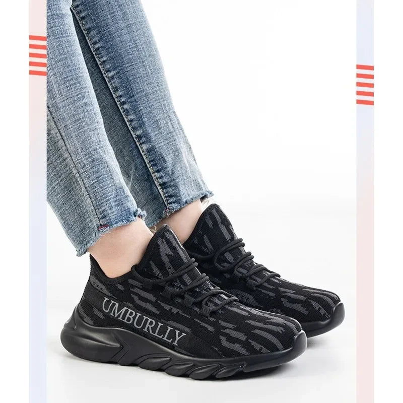 Zapatos de protección laboral para mujer, antigolpes, antiperforación, ligeros, transpirables, duraderos, cómodos zapatos de trabajo