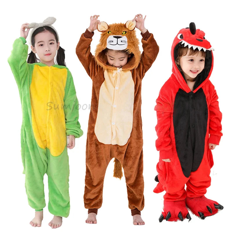 Pijamas de Dinosaurio para Niños de 3 a 12 Años, Conjunto de Pijamas de Franela, Ropa de Dormir Infantil