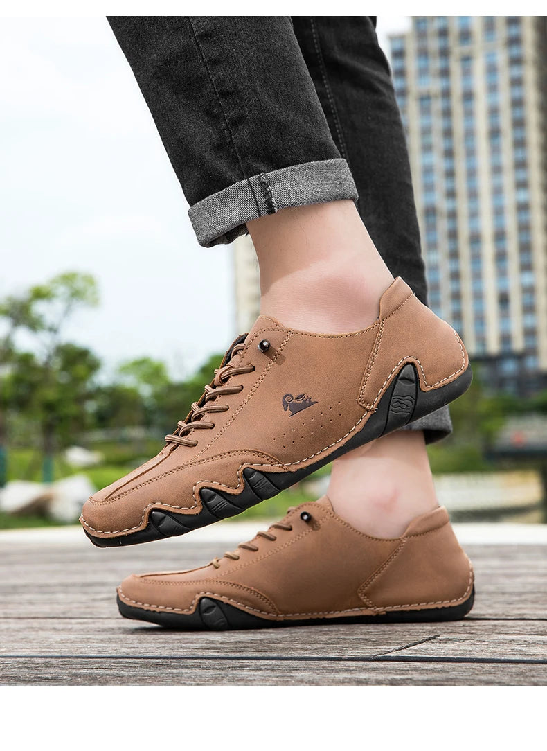 Zapatos de hombre para las cuatro estaciones, nuevos zapatos informales de talla grande, zapatos transpirables de suela suave a la moda para exteriores, zapatos deportivos para caminar para hombre